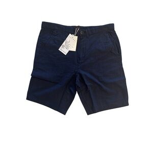 Jachs New York Men's Navy Blue Shorts Seersucker Chino Shorts 100% Cotton 29W